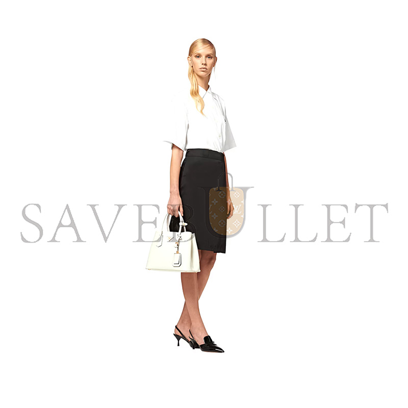 PRADA MEDIUM DOUBLE SAFFIANO LEATHER BAG 1BG775 (33*25*14.5cm)